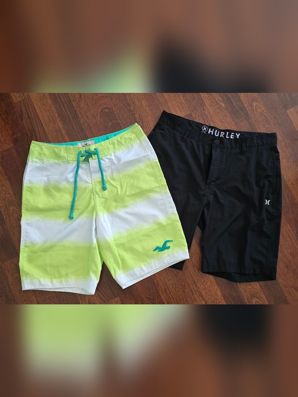 Hollister Y2K 2003 (M) AND Hurley (34) Board Shorts/Swim Trunks